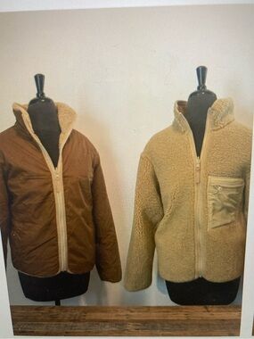 Uniqlo U Lemaire Reversible Boa Fleece Jacket - Cream Sherpa - Unisex XXS